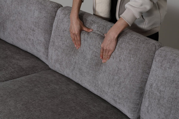 English Elm Armless Modular Sofa Set of 4 Units with Hidden Storage and Pocket Spring Cushions Grey W680S00178