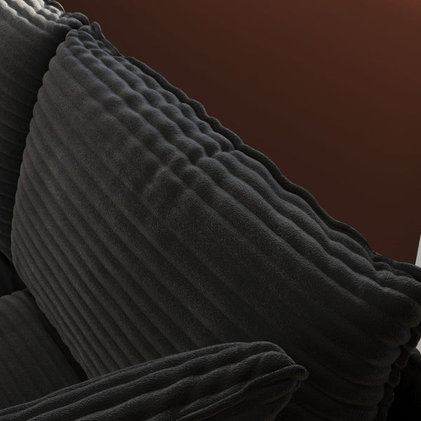 English Elm Modular Sectional Sofa with Hidden Storage in Every Seat Flexible Living Room Layout Black W680S00213