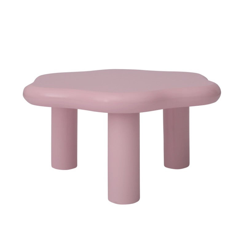 English Elm Pink Flower Shaped Low Coffee Table Sculptural Petal Design for Modern Living Rooms W688P565220