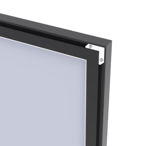 English Elm 40X36 Oversized Matte Black Aluminum Wall Mirror Mounts Vertical or Horizontal for Any Room W708P518075