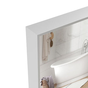 English Elm 40x30 Aluminum Framed Wall Mirror with High Definition Silver Glass for Any Room W708P518079