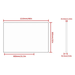 English Elm 40x30 Aluminum Framed Wall Mirror with High Definition Silver Glass for Any Room W708P518079
