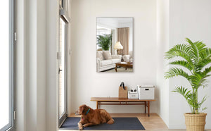 English Elm 40x30 Aluminum Framed Wall Mirror with High Definition Silver Glass for Any Room W708P518079