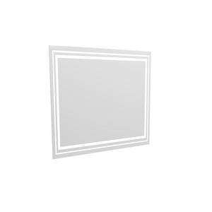 English Elm 30X36 Oversized Rectangle Wall Mirror Brushed Aluminum Frame for Bedroom or Bath 36 x 36 x 0.6 inches Transparent Glass W708P518224