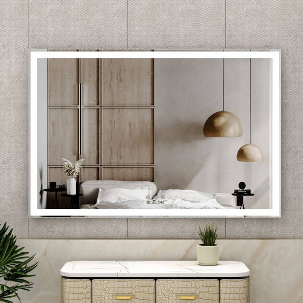English Elm Extra Large 60x36 Led Vanity Mirror Wall Mounted with Adjustable Color Temperature W708P518630