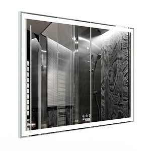 English Elm Extra Large 60x36 Led Vanity Mirror Wall Mounted with Adjustable Color Temperature W708P518630