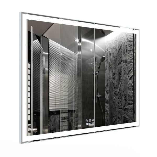 English Elm Extra Large 60x36 Led Vanity Mirror Wall Mounted with Adjustable Color Temperature W708P518630