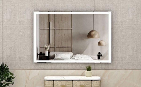 English Elm Extra Large 60x36 Led Vanity Mirror Wall Mounted with Adjustable Color Temperature W708P518630
