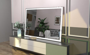 English Elm Extra Large 60x36 Led Vanity Mirror Wall Mounted with Adjustable Color Temperature W708P518630