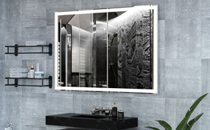 English Elm Extra Large 60x36 Led Vanity Mirror Wall Mounted with Adjustable Color Temperature W708P518630