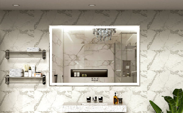 English Elm Extra Large 60x36 Led Vanity Mirror Wall Mounted with Adjustable Color Temperature W708P518630