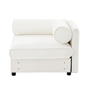 English Elm 24Corner Chenille Modular Sectional Sofa with Storage and Ergonomic Cylindrical Armrests W714P271846