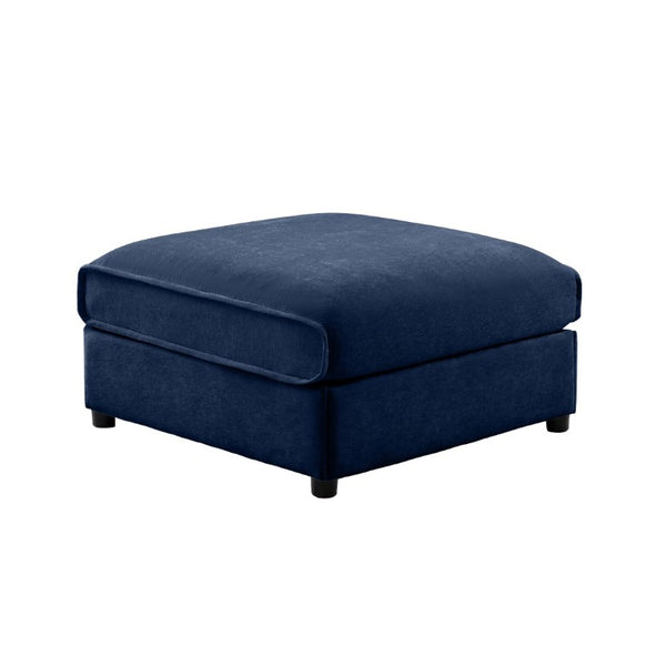 English Elm 24 Cylindrical Chenille Storage Ottoman Modular Sectional Accent for Living Room W714P271865
