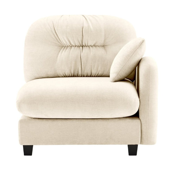English Elm Sofa Modular Chenille Sectional with Tufted Pleated Back for Modern Living Rooms Beige RSF W714P348495