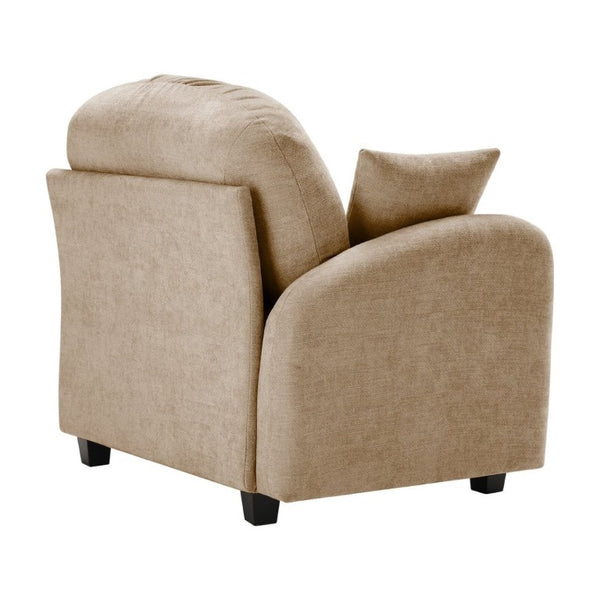 English Elm Sofa Modular Chenille Sectional with Tufted Pleated Back for Modern Living Rooms Camel LSF W714P348501