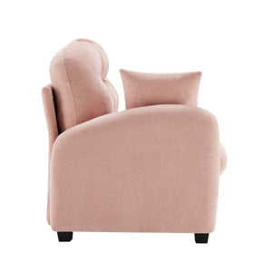 English Elm Sofa Modular Chenille Sectional with Tufted Pleated Back for Modern Living Rooms Pink LSF W714P348507