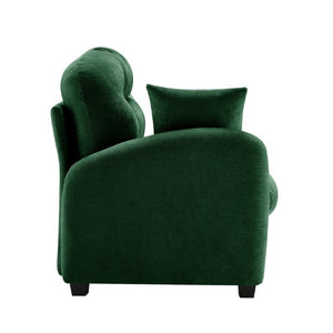 English Elm Sofa Modular Chenille Sectional with Tufted Pleated Back for Modern Living Rooms Green LSF W714P348585