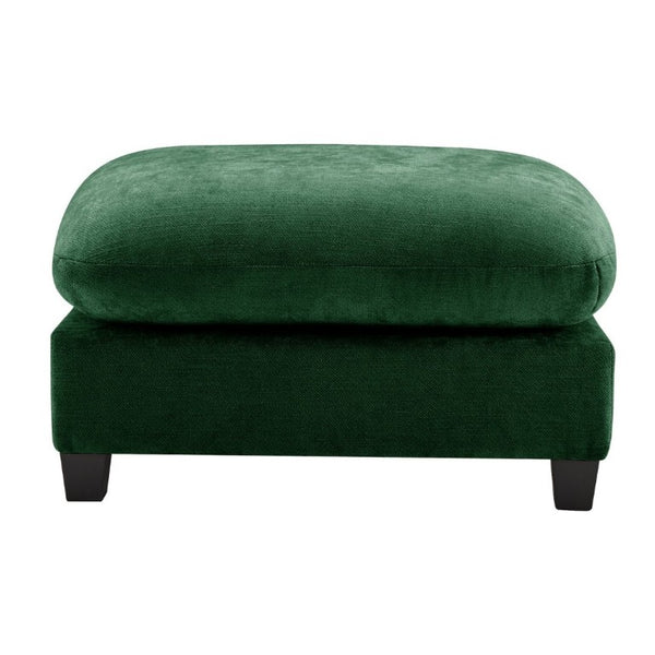 English Elm Ottoman Chenille Tufted Footrest for Modular Sectional Living Room Seating Green W714P348663