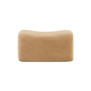 English Elm Ottoman Teddy Plush Modular Sectional Sofa with Curved Arms and Flexible Seating Layout Camel W714P357228