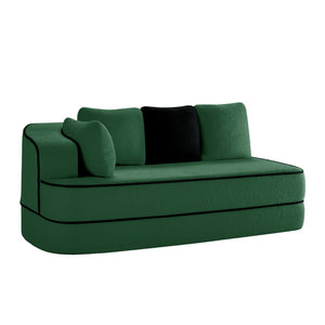 English Elm Elysees Modular Sectional Sofa Plush Teddy Fleece Cloud Comfort Living Room Seating Left 2-seater W714P360844