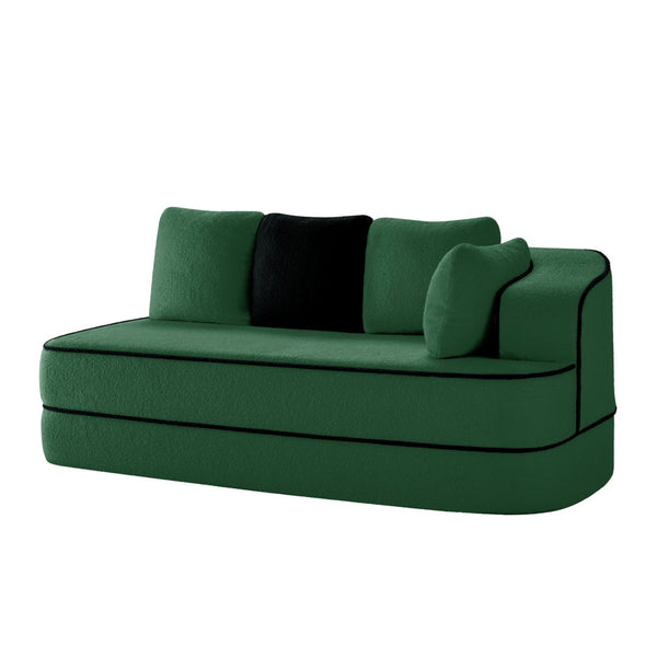 English Elm Elysees Modular Sectional Sofa Plush Teddy Fleece Cloud Comfort Living Room Seating Right 2-seater W714P360849