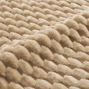 English Elm Armless Modular Lounge Sofa Flannelette Upholstery Deep Seat Scandinavian Living Room Light Camel W714P377082