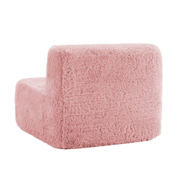 English Elm Aviana Armless Modular Sofa Plush Upholstered Low Profile Living Room Sectional Pink W714P380197