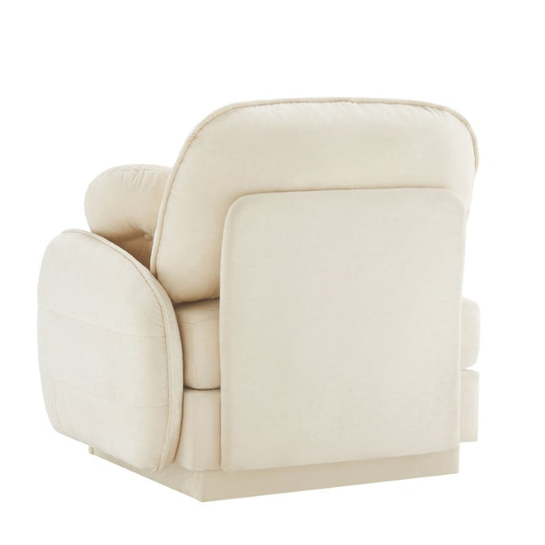 English Elm Celena Modular RSF Sectional Plush Chenille Cloud Sofa for Modern Living Rooms Cream Beige W714P453149