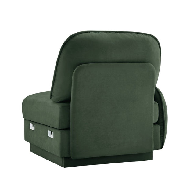 English Elm Celena Modular Left Sectional Sofa Plush Chenille Cloud Cushion Living Room Couch Green W714P453168