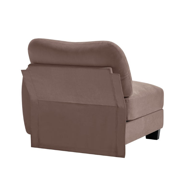 English Elm Rsf Sectional Sofa Plush Chenille Upholstered with Lumbar Pillows for Living Room Rose Dust W714P499750