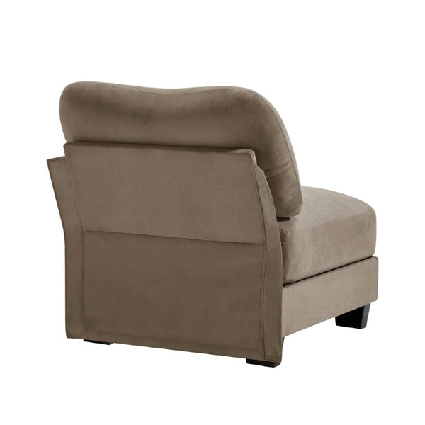 English Elm Lsf Curved Chenille Sofa with Lumbar Pillows for a Cozy Modern Living Room Coffee Armless Sofa W714P499776