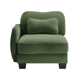 English Elm Lsf Left Facing Sectional Sofa in Soft Chenille with Lumbar Pillow Support W714P499778