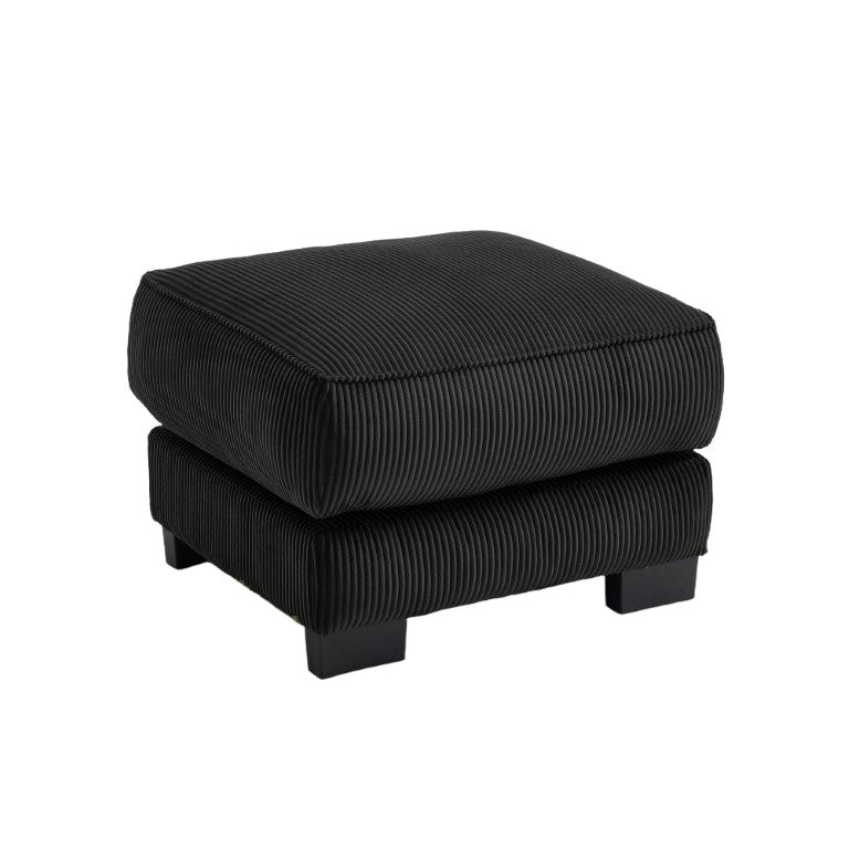 English Elm Ottoman Corduroy Modular Sectional Sofa with Memory Foam and Adjustable Backrest W714P520829