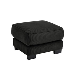 English Elm Ottoman Corduroy Modular Sectional Sofa with Memory Foam and Adjustable Backrest W714P520829