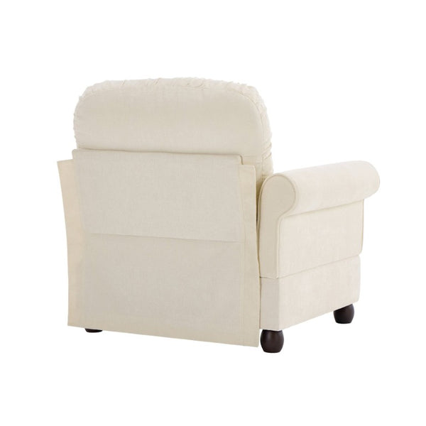 English Elm Sofa Modular Sectional with Memory Foam Cushions Adjustable Back for Living Rooms Beige Chenille W714P541724