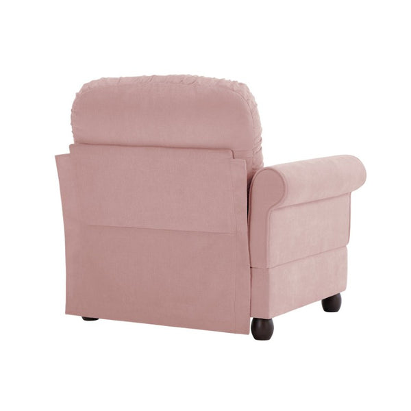 English Elm Sofa Modular Sectional with Memory Foam Cushions Adjustable Back for Living Rooms Pink Chenille W714P541738
