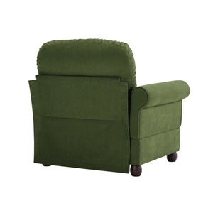 English Elm Sofa Modular Sectional with Memory Foam Cushions Adjustable Back for Living Rooms Green Chenille W714P541739