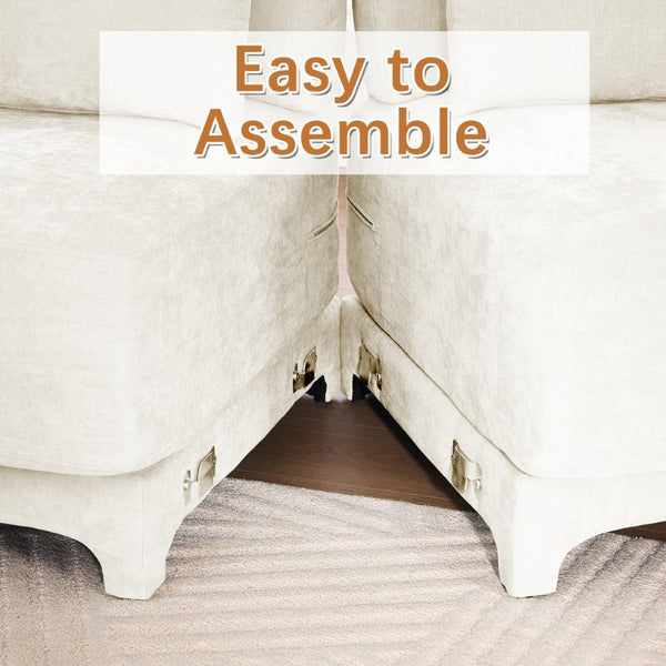 English Elm Two Seater Chenille Upholstered Sofa with Ergonomic Back Support for Modern Living Rooms W714S01193