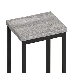 English Elm Modern Industrial Pub Table Set with 3 Hanging Stools Iron Frame Kitchen Bar W757P146464