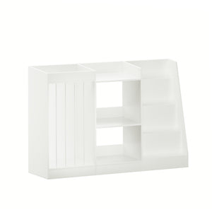 English Elm New Montessori Kids Bookshelf with Stepped Display Toy Storage and Stuffed Animal Organizer W808P379481