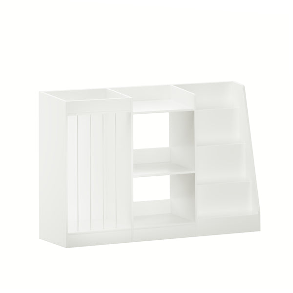 English Elm New Montessori Kids Bookshelf with Stepped Display Toy Storage and Stuffed Animal Organizer W808P379481