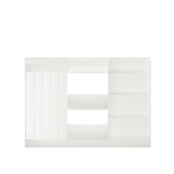 English Elm New Montessori Kids Bookshelf with Stepped Display Toy Storage and Stuffed Animal Organizer W808P379481