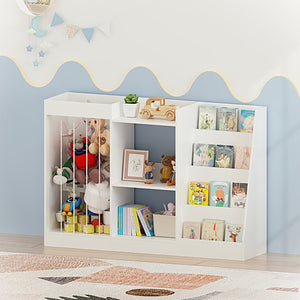 English Elm New Montessori Kids Bookshelf with Stepped Display Toy Storage and Stuffed Animal Organizer W808P379481