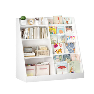 English Elm New Four Tier MDF Kids Bookcase with Toy Bin for Nursery Playroom Organization W808P391564