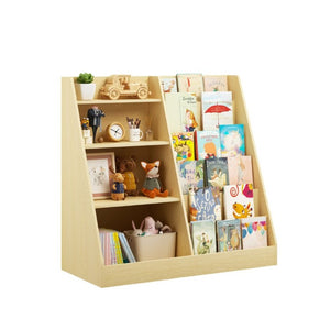 English Elm Kids Four Tier Wooden Bookcase Open Shelf Organizer for Nursery Playroom Bedroom W808P432003
