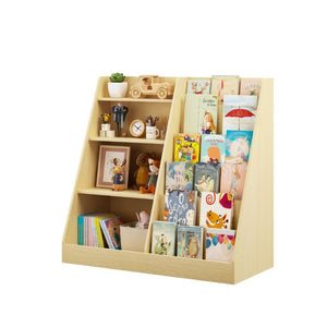 English Elm Kids Four Tier Wooden Bookcase Open Shelf Organizer for Nursery Playroom Bedroom W808P432003