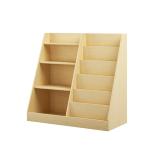 English Elm Kids Four Tier Wooden Bookcase with Toy Bin Organizer for Playroom or Nursery W808P432003