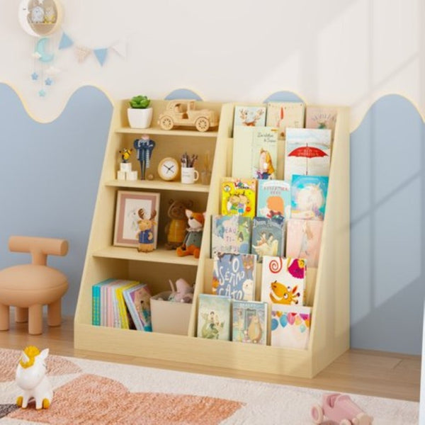 English Elm Kids Four Tier Wooden Bookcase Open Shelf Organizer for Nursery Playroom Bedroom W808P432003
