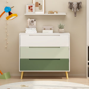 English Elm Dcw26010-S Sage Green 3 Drawer Compact Dresser with Euro Glides for Nursery Rooms W808P475145