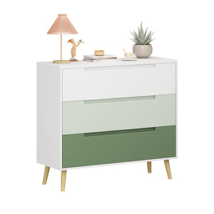 English Elm Dcw26010-S Sage Green 3 Drawer Compact Dresser with Euro Glides for Nursery Rooms W808P475145